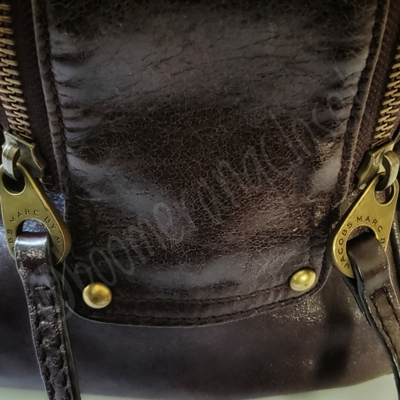 Marc by Marc Jacobs Turnlock Posh Leather Satchel - Picture 6 of 9